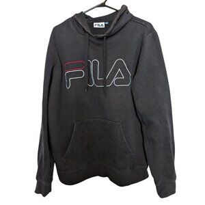Fila men's small  hoodie sweatshirt faded black